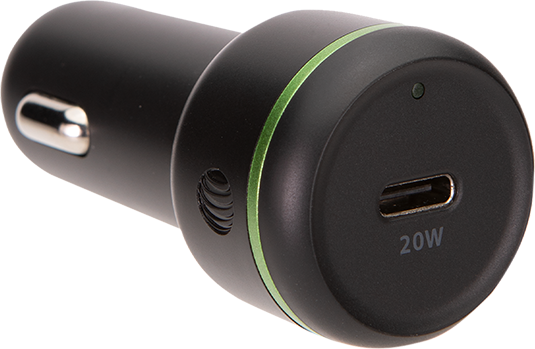 AT&T Single Port 20W Power Delivery Bullet Car Charger (USB-C) - Black